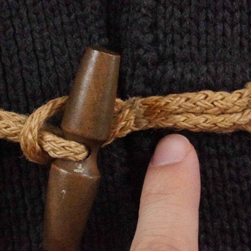 All Saints Chunky Knit Toggle Button Cardigan Swe… - image 3